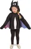 Süße Fledermausjacke für Kinder schwarz-lila - 122/134 (7-9 Produktbild-Vorschau 4