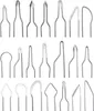 A collection of metal tips for a wood burning tool, arranged in rows against a white background. Náhled obrázku produktu