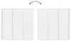 vidaXL Duschwand 117x120 cm 3 Paneele Faltbar Produktbild-Vorschau 8