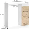 Vicco Waschmaschinenschrank Alf, 99 x 98 cm mit 2 Produktbild-Vorschau 3