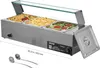 VEVOR komerčný ohrievač potravín (3 x 1/2 nádoby), 1,5 kW Náhľad obrázku produktu 1