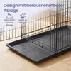 FEANDREA Hundekäfig Faltbar mit Kunststoffschale und Produktbild-Vorschau 12