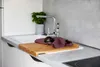 WENKO Schneide Brett mit Anlegekante Bambus 45x35cm Küchen Produktbild-Vorschau 4