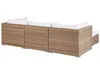BELIANI Lounge Set Naturfarben Polyrattan und Aluminium Produktbild-Vorschau 8