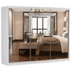 MILAN Schwebetürenschrank Kleiderschrank 250cm Weiß/Weiß Produktbild-Vorschau 5