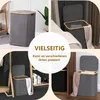 WAOHO Faltbarer Wäschekorb mit Deckel 80L Abnehmbarer Produktbild-Vorschau 3