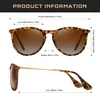 kunchu Retro Sonnenbrille Rund Polarisiert UV400 Damen Produktbild-Vorschau 5