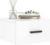 vidaXL Wand-Nachttische 2 Stk. Hochglanz-Weiß 35x35x20 cm Produktbild-Vorschau 3