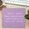 Mr. & Mrs. Panda Mauspad Spruch Onkel-Held - Lavendeltraum Produktbild-Vorschau 2