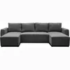 PHARELL 5/6-Sitzer-Panorama-Ecksofa - Anthrazitfarbener Produktbild-Vorschau 3