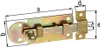 Fensterriegel L.100mm B.30mm Form ger. STA galv. gelb verz. Produktbild-Vorschau 2