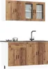Langlebige 4-tlg. Küchenschrank-Set Kalmar Altholz-Optik Produktbild-Vorschau 1