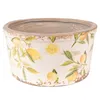 Clayre & Eef Blumentopf Ø 19x10 cm Gelb Keramik Zitrone Produktbild-Vorschau 1