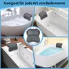 BadeKissen mit Nackenstütze, 4D Air Mesh und 6 Saugnäpfen Produktbild-Vorschau 2