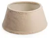Weihnachtsbaumrock 56 x 25 cm aus Plüsch Stoff - beige - Produktbild-Vorschau 1