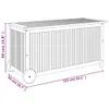 vidaXL Skrzynia ogrodowa na kółkach 113x50x58 cm z litego Podgląd zdjęcia produktu 9
