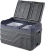 A portable dual-zone car refrigerator with its lid open. Náhľad obrázku produktu