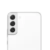 Close-up of the rear camera module and flash of a white smartphone. Produktbild-Vorschau