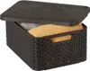 Contenitore RATTAN Style2 con coperchio M - marrone Anteprima dell’immagine prodotto 3