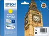 The image shows the packaging of an Epson T7034 yellow ink cartridge, with a prominent image of Big Ben in the background. Produktbild-Vorschau