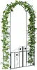 vidaXL Arco da giardino nero, 102 x 50 x 218 cm, acciaio Anteprima dell’immagine prodotto 3