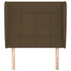 vidaXL Kopfteil mit Ohren Dunkelbraun 103x23x118/128 cm Produktbild-Vorschau 4
