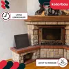 KOTARBAU® Griglia Camino Ghisa 38 x 35 cm Nero Griglia in Anteprima dell’immagine prodotto 4