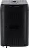 The back view of a black DeLonghi coffee machine. Produktbild-Vorschau