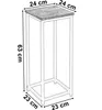 Blumenständer Loft aus Metall – moderner Pflanzenhocker – Produktbild-Vorschau 4