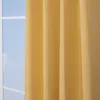 Ösenvorhang Brilliant Leinenoptik einfarbig gelb 140x245cm Produktbild-Vorschau 5