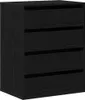 vidaXL Komoda Černá 60 x 41 x 76 cm Dřevěný materiál Náhled obrázku produktu 1