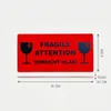 50 Neonorange Hinweisetiketten "Vorsicht Glas Fragile" – Produktbild-Vorschau 4