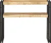 vidaXL Konsolentisch 90x30x75 cm Raues Mangoholz Produktbild-Vorschau 1