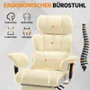 HOFFREE Ergonomischer Leder Bürostuhl, hoher XXL Drehstuhl Produktbild-Vorschau 3