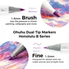 Lihové fixy OHUHU oboustranné Brush & Fine, 104 ks + Náhled obrázku produktu 4