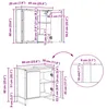 vidaXL Badkameraccessoireset, 4 stuks, gerecycled hout, Productafbeelding-voorbeeld 7