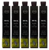 Five black ink cartridges are lined up against a white background. Produktbild-Vorschau