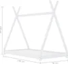 vidaXL Kinder-Bettgestell Weiß Massivholz Kiefer 70 x 140 Produktbild-Vorschau 6