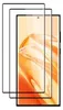 Two screen protectors are shown layered over a smartphone screen. Produktbild-Vorschau