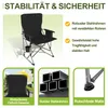 JOIEYOU Angelstuhl Klappbar Outdoor mit Becherhalter & Produktbild-Vorschau 3
