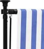 vidaXL Außenrollo Blau und Weiß 200x270 cm Stoff und Stahl Produktbild-Vorschau 7