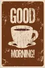 MuchoWow® Poster Vintage - Guten Morgen! - Kaffee - Zitate Produktbild-Vorschau 1