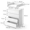 Przewijak dla dziecka Vitalispa Emmi Biały 80 x 111.6 cm z Podgląd zdjęcia produktu 2