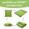 Coperta trasformabile 2 in 1 - 135x200 cm Verde Anteprima dell’immagine prodotto 3