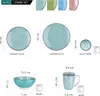 Vancasso Tafelservice Porzellan, Tafelservice bunt, Macaron Produktbild-Vorschau 2