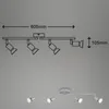 LED spotlamp, plafondlamp, 4xGU10, 12W, verstelbaar, Productafbeelding-voorbeeld 4