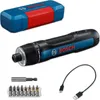 A Bosch cordless screwdriver set with accessories and storage case. Voir les images du produit