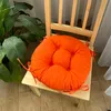 Stuhlkissen, Rundes Stuhlkissen, Sitzkissen, orange, Produktbild-Vorschau 3