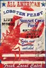vianmo Holzschild 30x20 cm all american lobster feast music Produktbild-Vorschau 1