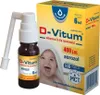 A product shot of a vitamin D spray for infants, showing both the bottle and its packaging. Anteprima dell’immagine prodotto
